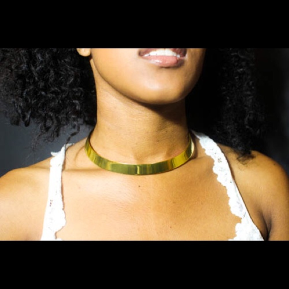 Alloy collar necklace